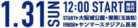 大阪ハーフマラソン2027 - 1/31 12:00 スタート