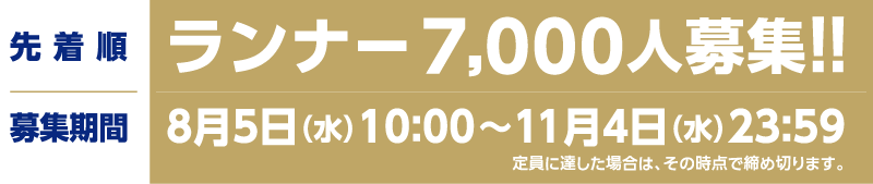 大阪ハーフマラソン2027 - ENTRY STAR 8/5 7,000人